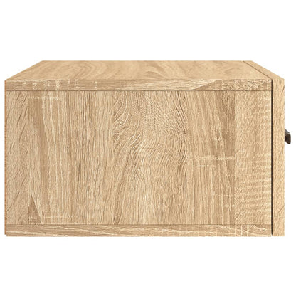 Comodino a Muro Rovere Sonoma 35x35x20 cm | homemem39