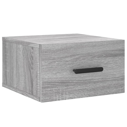 Comodino a Muro Grigio Sonoma 35x35x20 cm | homemem39