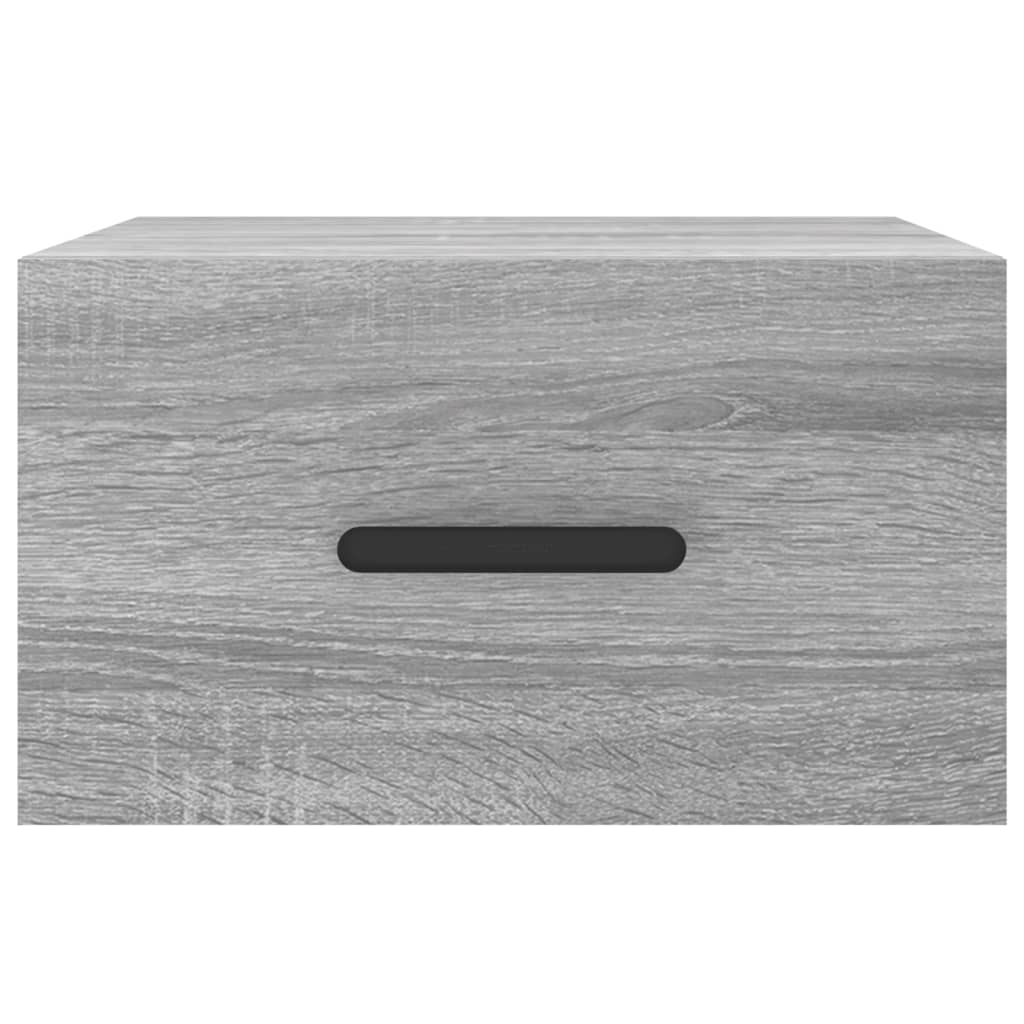 Comodino a Muro Grigio Sonoma 35x35x20 cm | homemem39