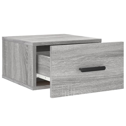 Comodino a Muro Grigio Sonoma 35x35x20 cm | homemem39
