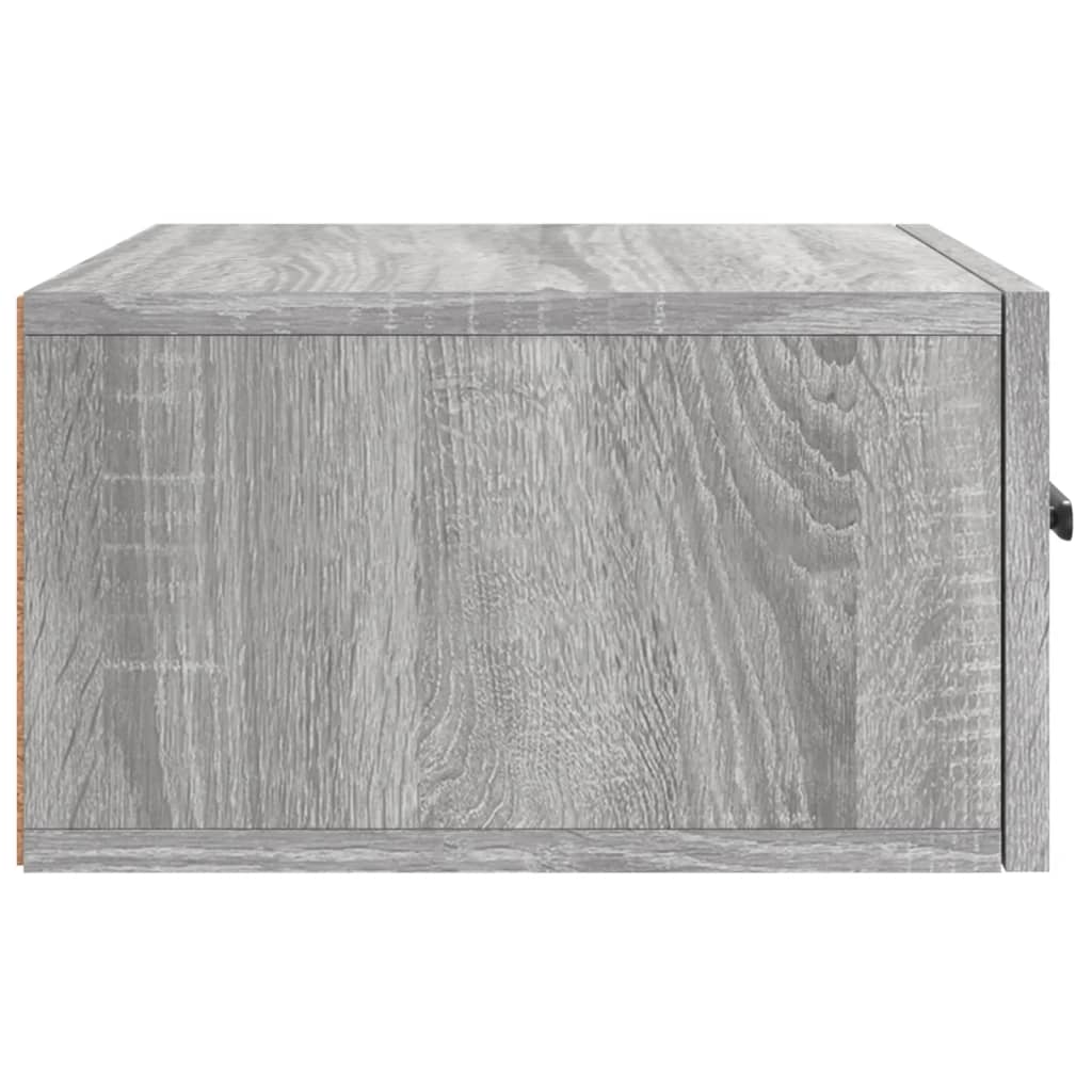 Comodino a Muro Grigio Sonoma 35x35x20 cm | homemem39