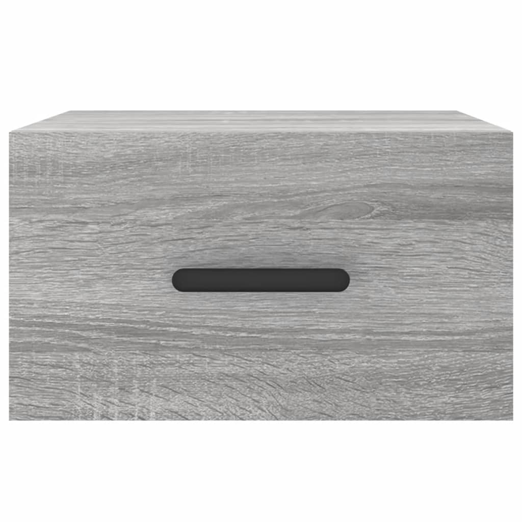 Comodini a Muro 2 pz Grigio Sonoma 35x35x20 cm - homemem39