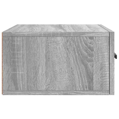 Comodini a Muro 2 pz Grigio Sonoma 35x35x20 cm