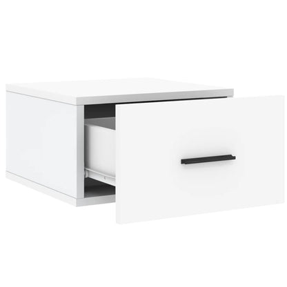 Comodino a Muro Bianco 35x35x20 cm | homemem39