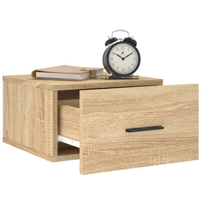 Comodini a Muro 2 pz Rovere Sonoma 35x35x20 cm