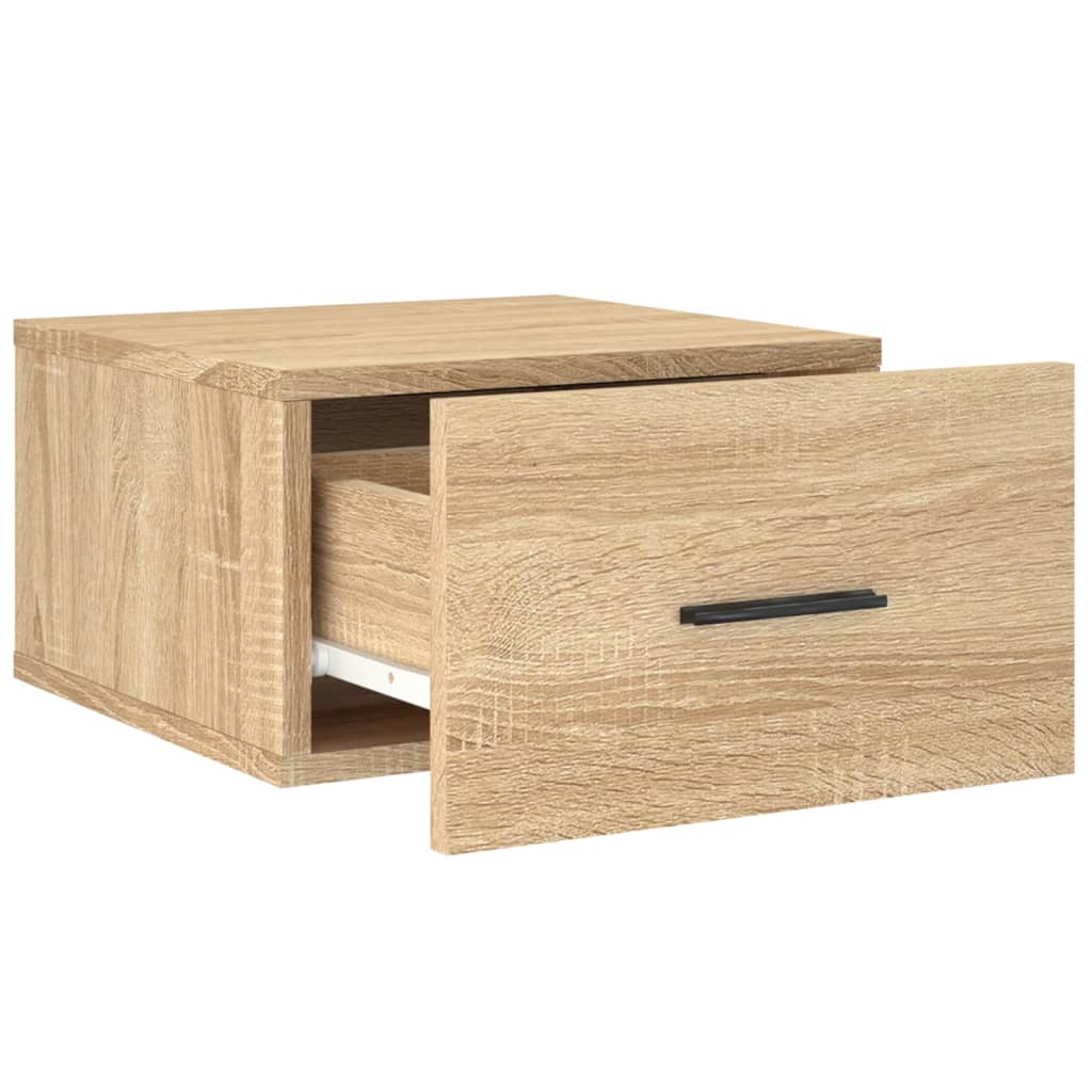 Comodini a Muro 2 pz Rovere Sonoma 35x35x20 cm | homemem39