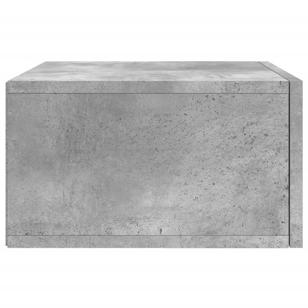Comodino a Muro Grigio Cemento 35x35x20 cm - homemem39