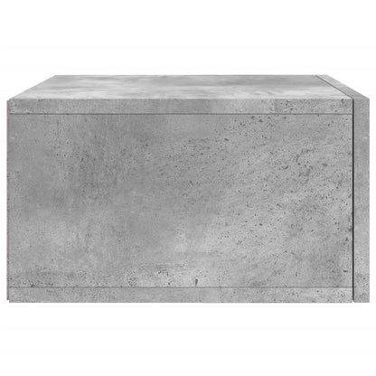 Comodino a Muro Grigio Cemento 35x35x20 cm - homemem39