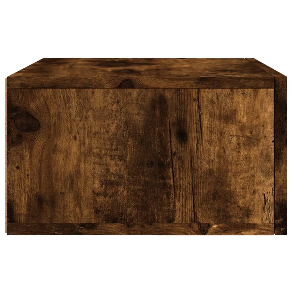 Comodino a Muro Rovere Fumo 35x35x20 cm | homemem39