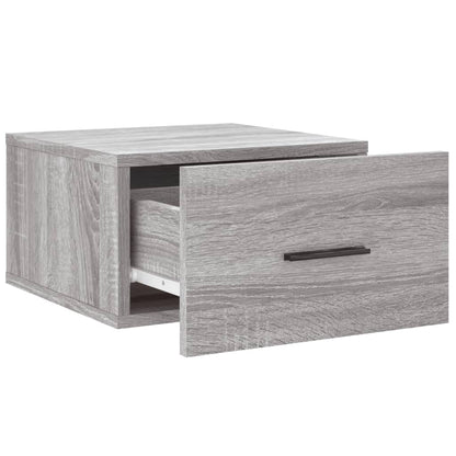 Comodino a Muro Grigio Sonoma 35x35x20 cm | homemem39