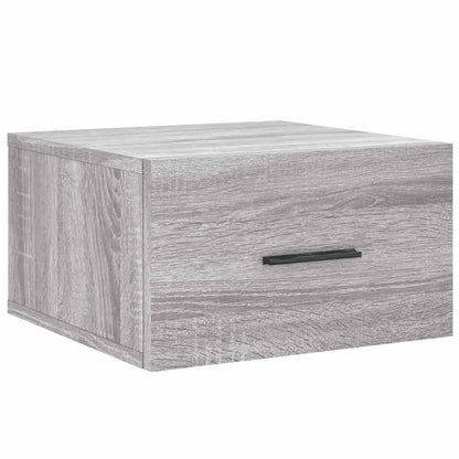 Comodini a Muro 2 pz Grigio Sonoma 35x35x20 cm