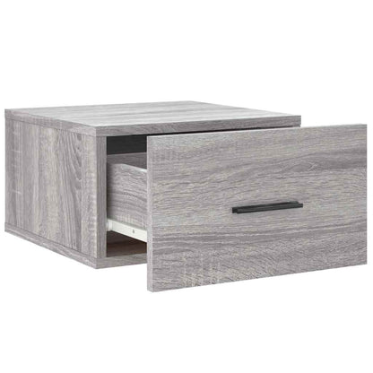 Comodini a Muro 2 pz Grigio Sonoma 35x35x20 cm