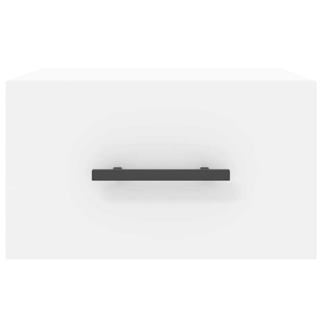 Comodino a Muro Bianco 35x35x20 cm | homemem39