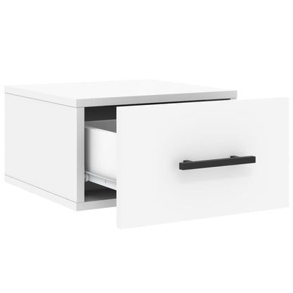 Comodini a Muro 2 pz Bianchi 35x35x20 cm | homemem39