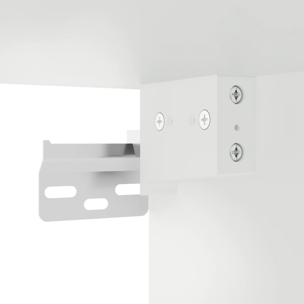 Comodini a Muro 2 pz Bianchi 35x35x20 cm | homemem39