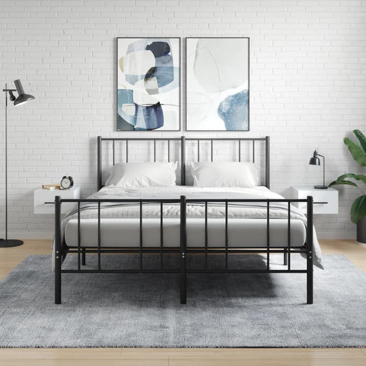 Comodini a Muro 2 pz Bianchi 35x35x20 cm | homemem39