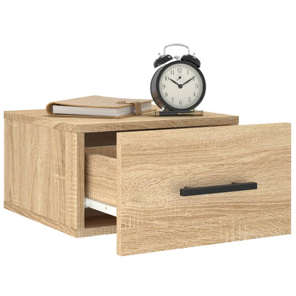 Comodino a Muro Rovere Sonoma 35x35x20 cm | homemem39