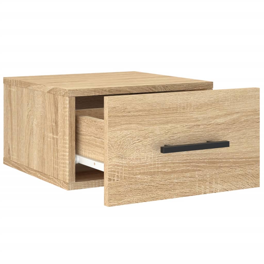 Comodino a Muro Rovere Sonoma 35x35x20 cm | homemem39
