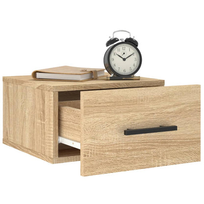 Comodini a Muro 2 pz Rovere Sonoma 35x35x20 cm