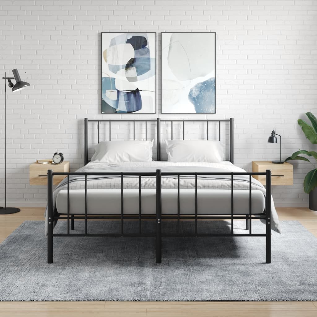 Comodini a Muro 2 pz Rovere Sonoma 35x35x20 cm | homemem39