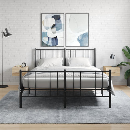 Comodini a Muro 2 pz Rovere Sonoma 35x35x20 cm | homemem39