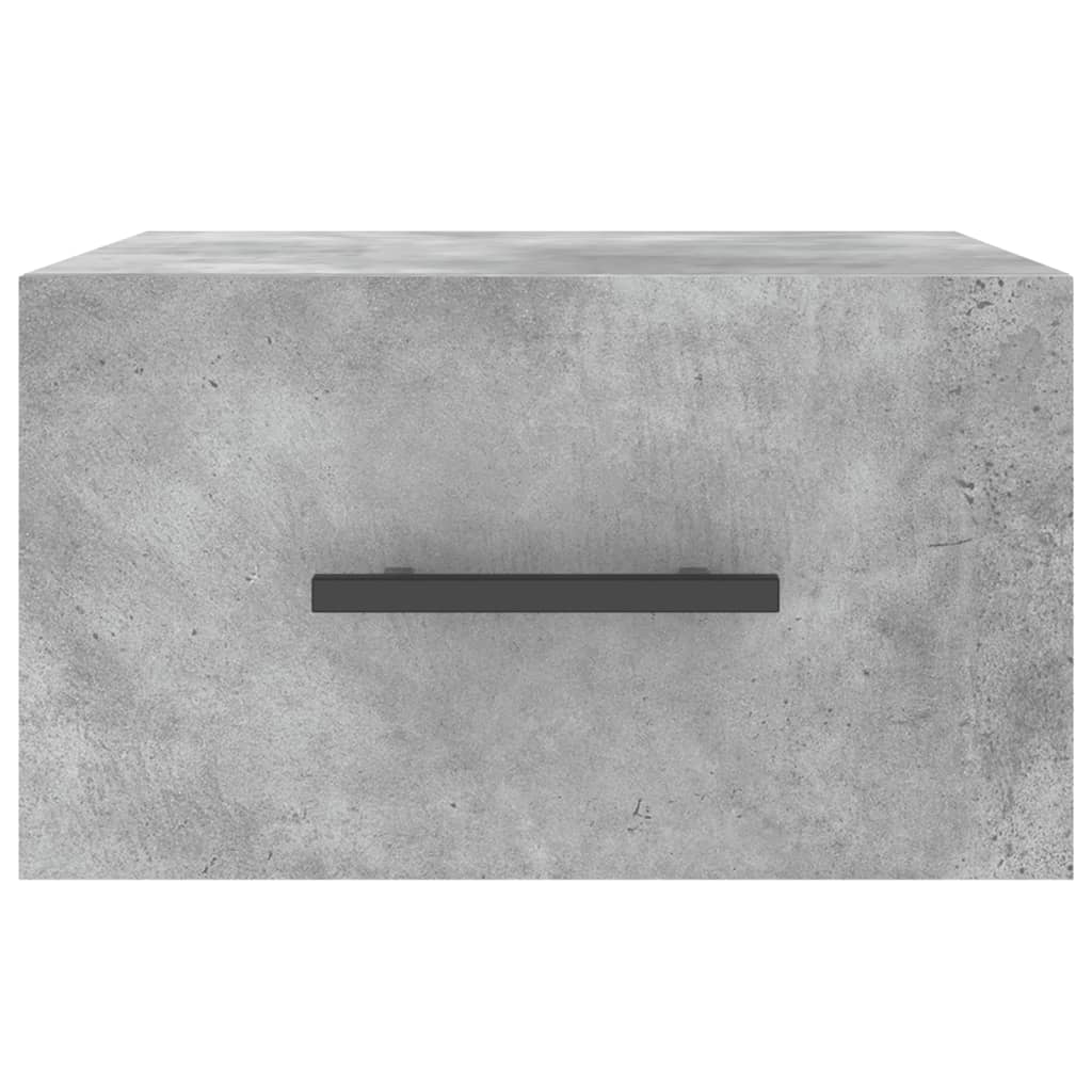 Comodini a Muro 2 pz Grigio Cemento 35x35x20 cm - homemem39