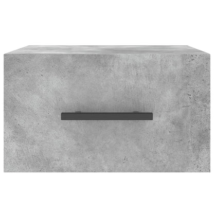 Comodini a Muro 2 pz Grigio Cemento 35x35x20 cm - homemem39