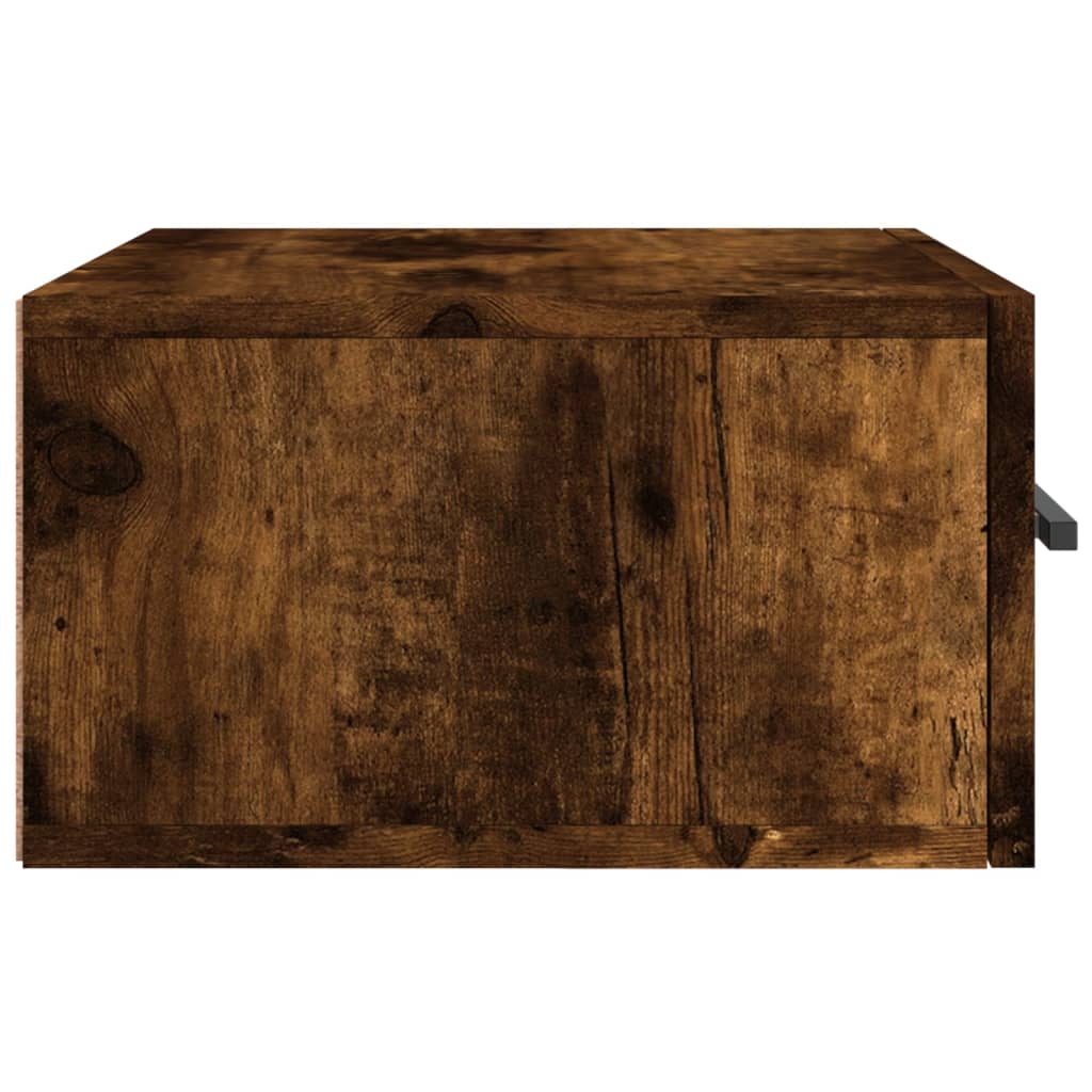 Comodino a Muro Rovere Fumo 35x35x20 cm | homemem39