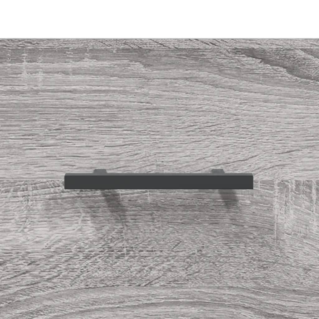 Comodino a Muro Grigio Sonoma 35x35x20 cm | homemem39