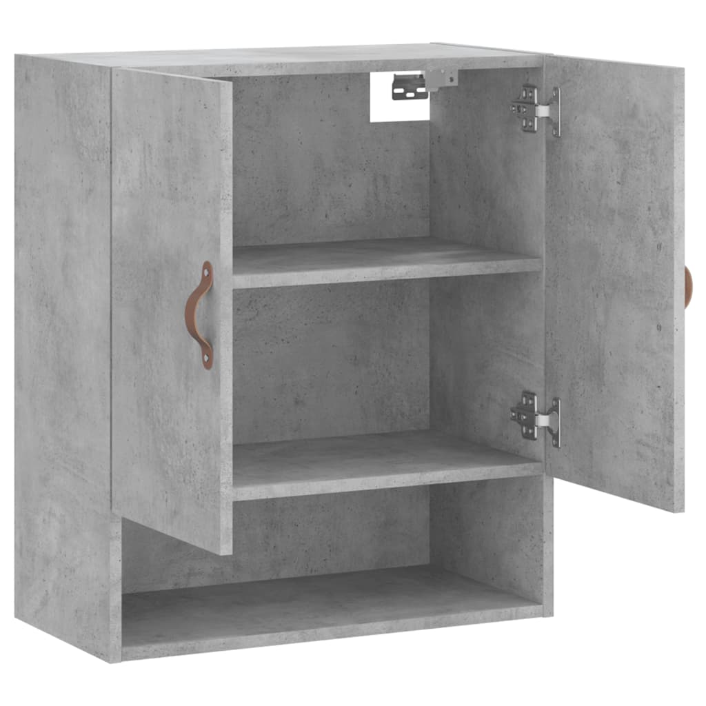 Armadietto a Muro Grigio Cemento 60x31x70 cm Legno Multistrato | homemem39
