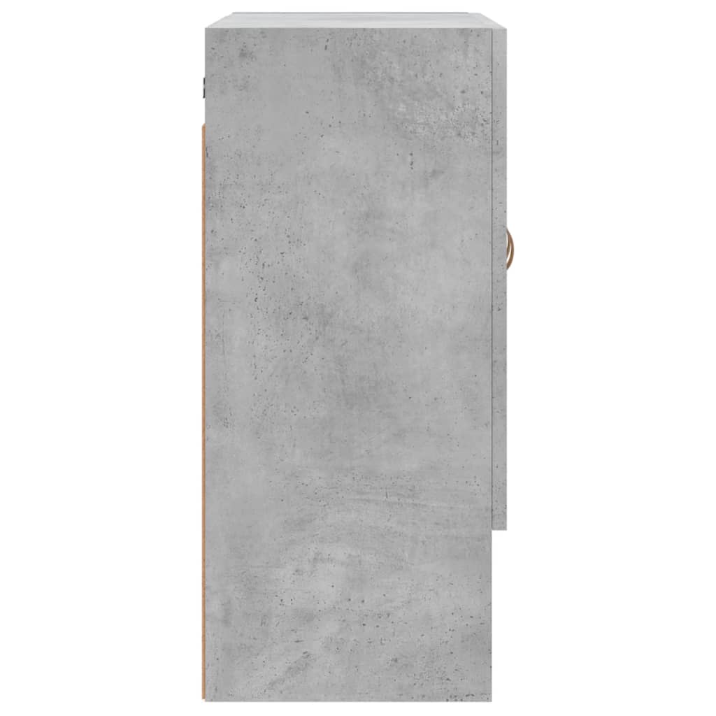Armadietto a Muro Grigio Cemento 60x31x70 cm Legno Multistrato | homemem39