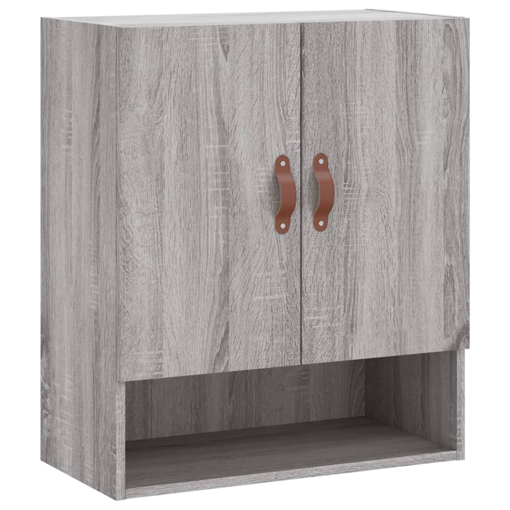Armadietto a Muro Grigio Sonoma 60x31x70cm in Legno Multistrato | homemem39