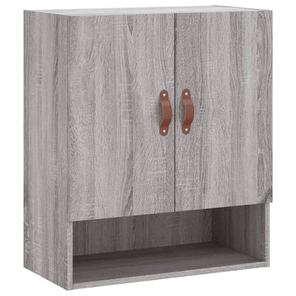 Armadietto a Muro Grigio Sonoma 60x31x70cm in Legno Multistrato | homemem39