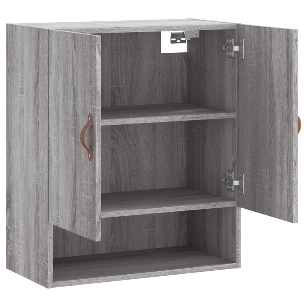 Armadietto a Muro Grigio Sonoma 60x31x70cm in Legno Multistrato | homemem39