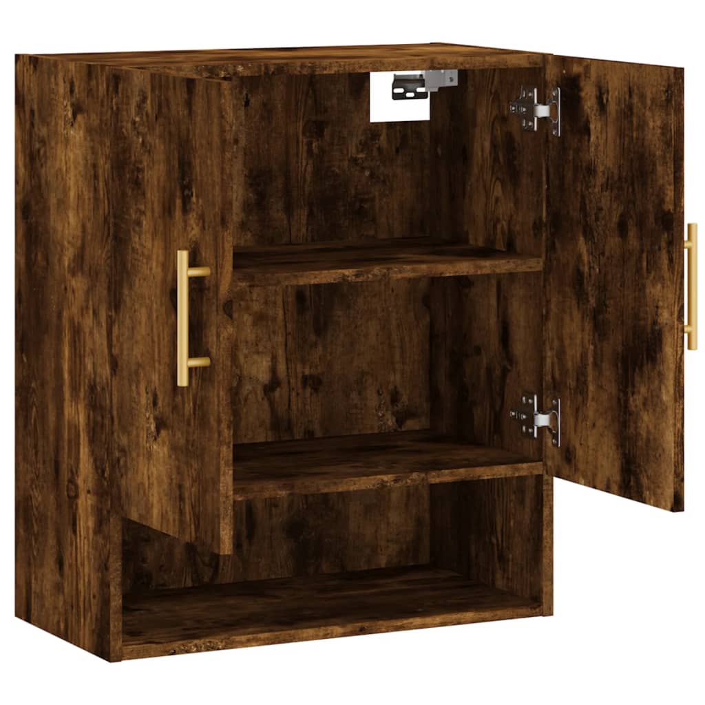 Armadietto a Muro Rovere Fumo 60x31x70 cm in Legno Multistrato | homemem39