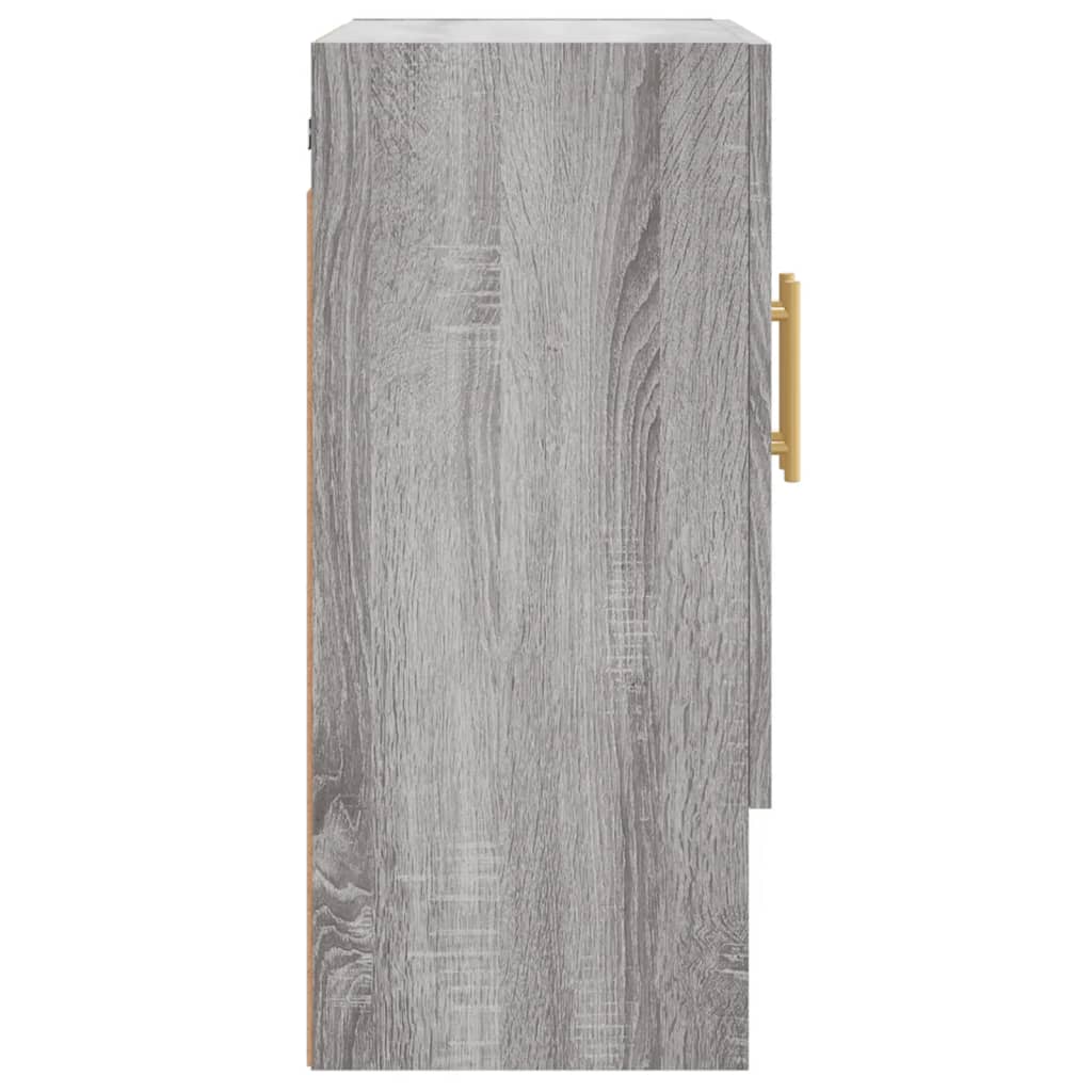 Armadietto a Muro Grigio Sonoma 60x31x70cm in Legno Multistrato | homemem39
