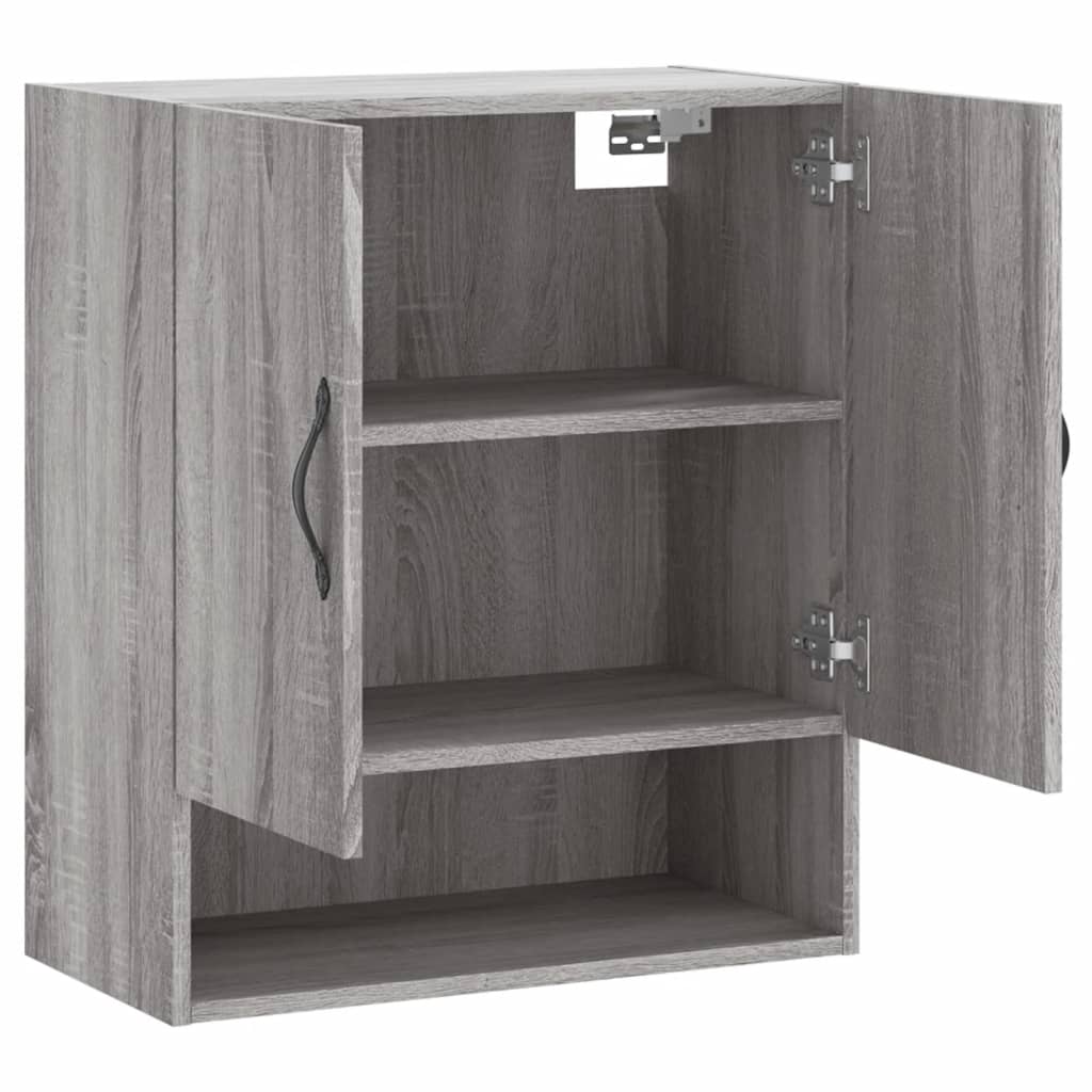Armadietto a Muro Grigio Sonoma 60x31x70cm in Legno Multistrato | homemem39