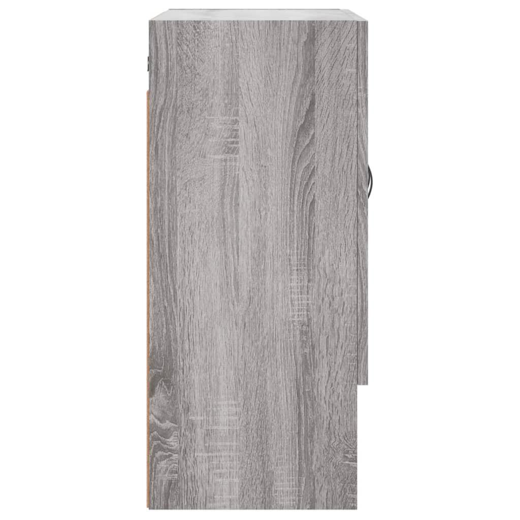 Armadietto a Muro Grigio Sonoma 60x31x70cm in Legno Multistrato | homemem39