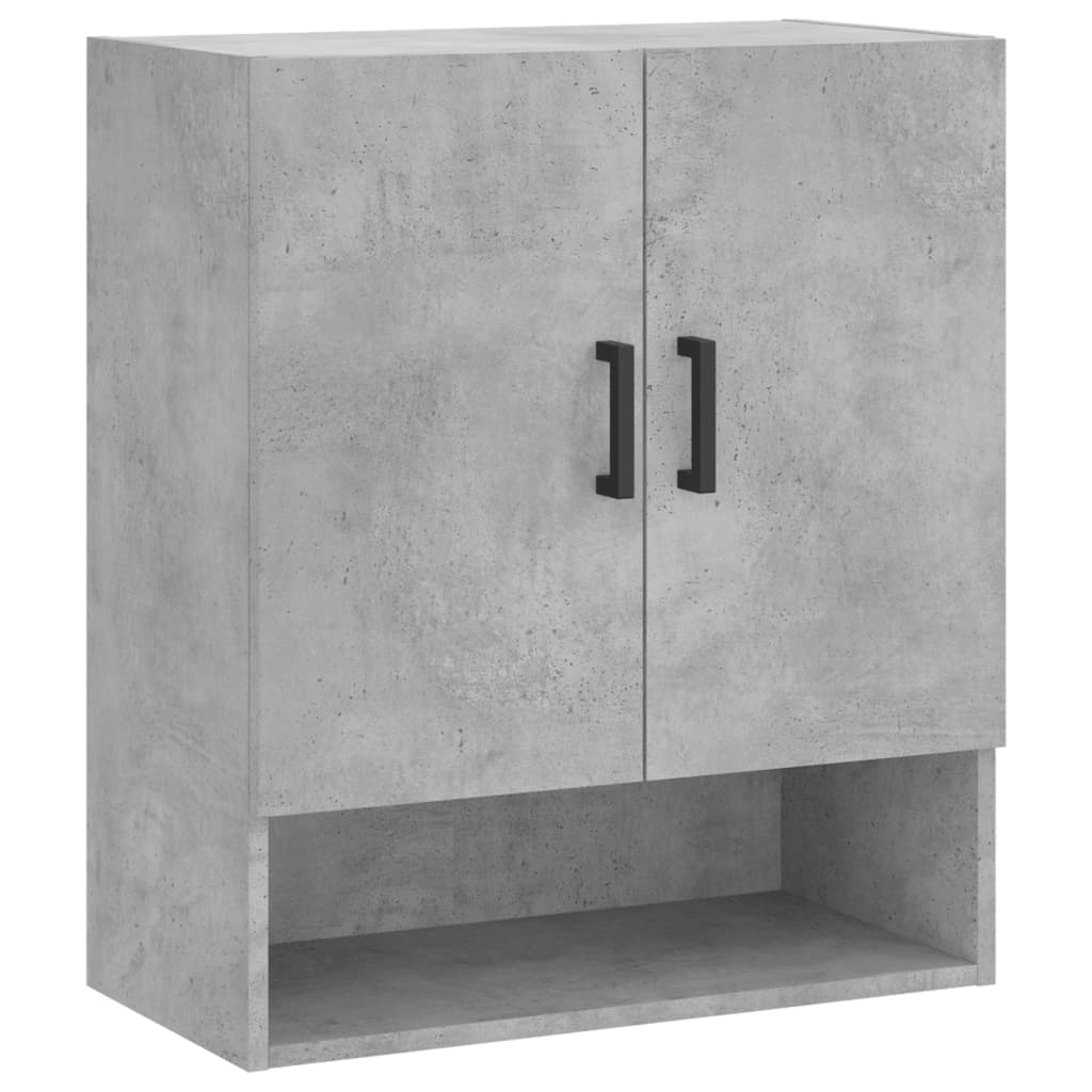 Armadietto a Muro Grigio Cemento 60x31x70 cm Legno Multistrato | homemem39