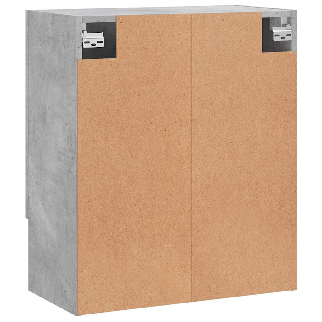 Armadietto a Muro Grigio Cemento 60x31x70 cm Legno Multistrato | homemem39