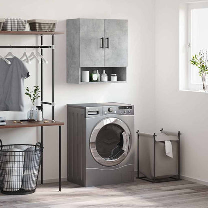 Armadietto a Muro Grigio Cemento 60x31x70 cm Legno Multistrato | homemem39
