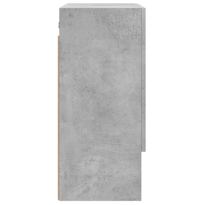 Armadietto a Muro Grigio Cemento 60x31x70 cm Legno Multistrato