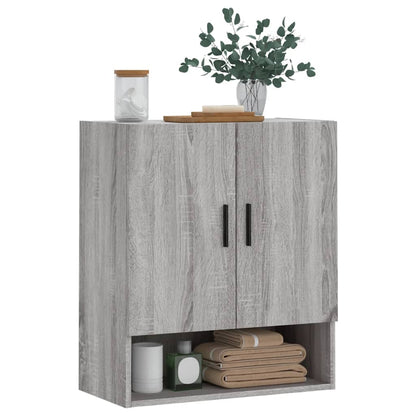 Armadietto a Muro Grigio Sonoma 60x31x70cm in Legno Multistrato | homemem39