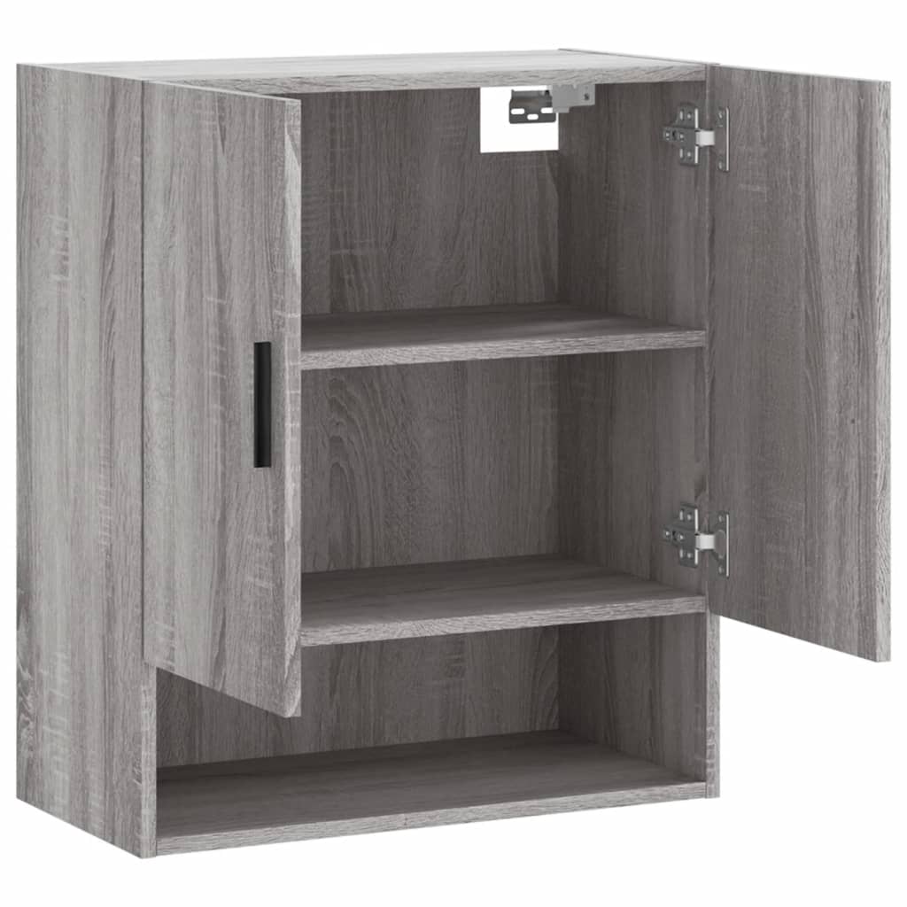 Armadietto a Muro Grigio Sonoma 60x31x70cm in Legno Multistrato | homemem39