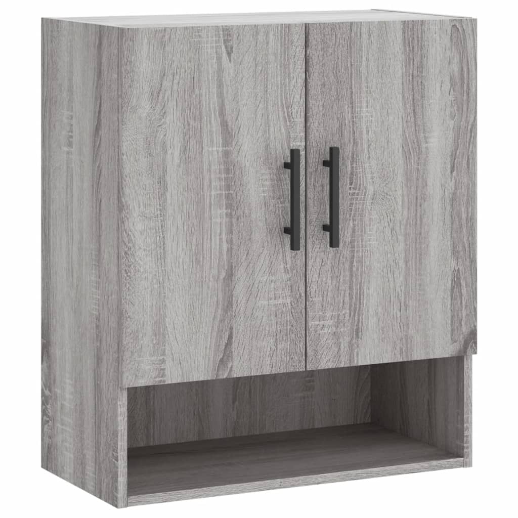 Armadietto a Muro Grigio Sonoma 60x31x70cm in Legno Multistrato | homemem39