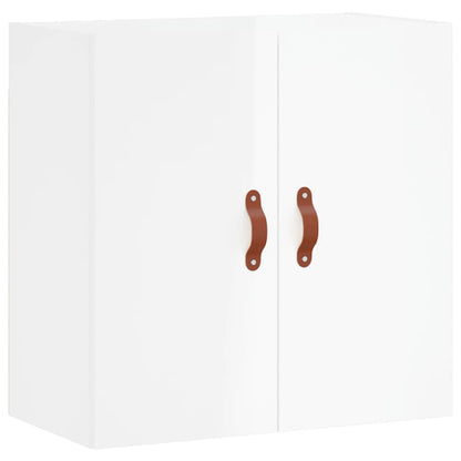 Armadietto a Muro Bianco Lucido 60x31x60 cm Legno Multistrato | homemem39