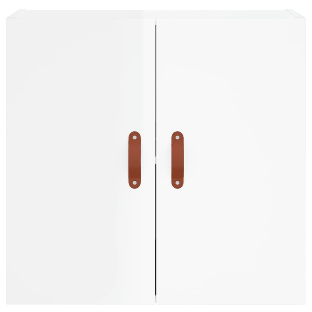 Armadietto a Muro Bianco Lucido 60x31x60 cm Legno Multistrato | homemem39