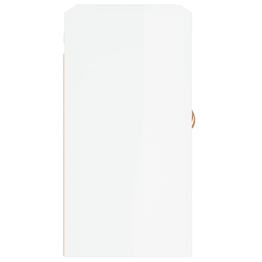 Armadietto a Muro Bianco Lucido 60x31x60 cm Legno Multistrato | homemem39