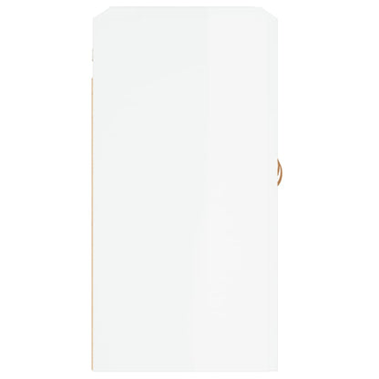 Armadietto a Muro Bianco Lucido 60x31x60 cm Legno Multistrato | homemem39