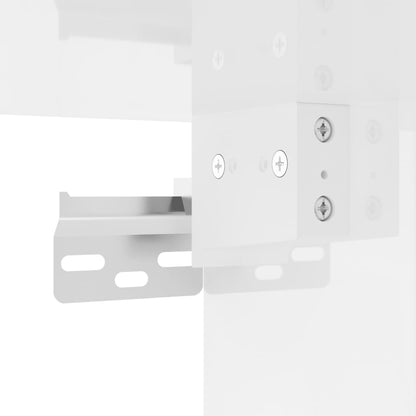 Armadietto a Muro Bianco Lucido 60x31x60 cm Legno Multistrato | homemem39